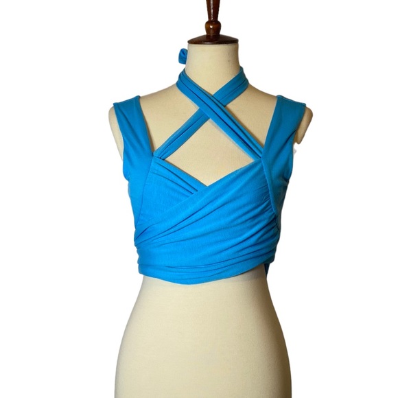 COPY - Cider Blue Wrap Top - Picture 15 of 15